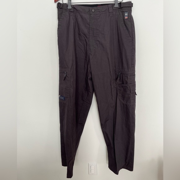 Navy Crew Women’s gray track cargo pants size 34 - Picture 2 of 4